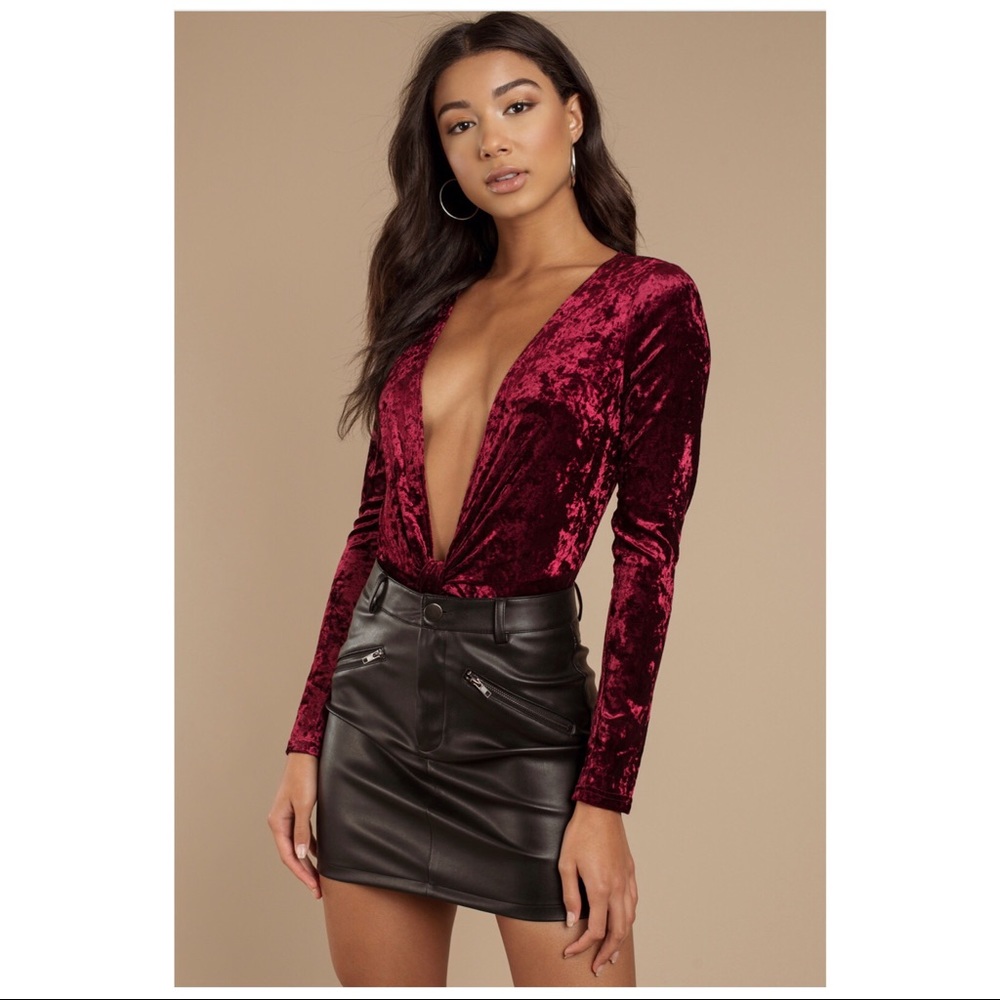 Tobi red bodysuit